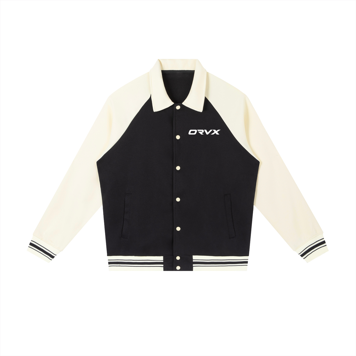 Contrast Raglan Sleeve Baseball/Bomber Jacket